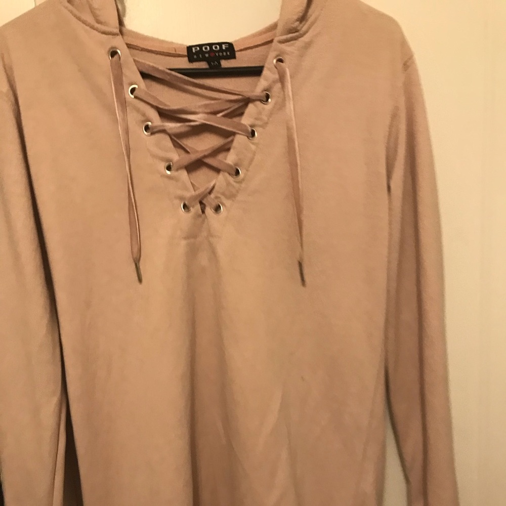Pink hoodie dress